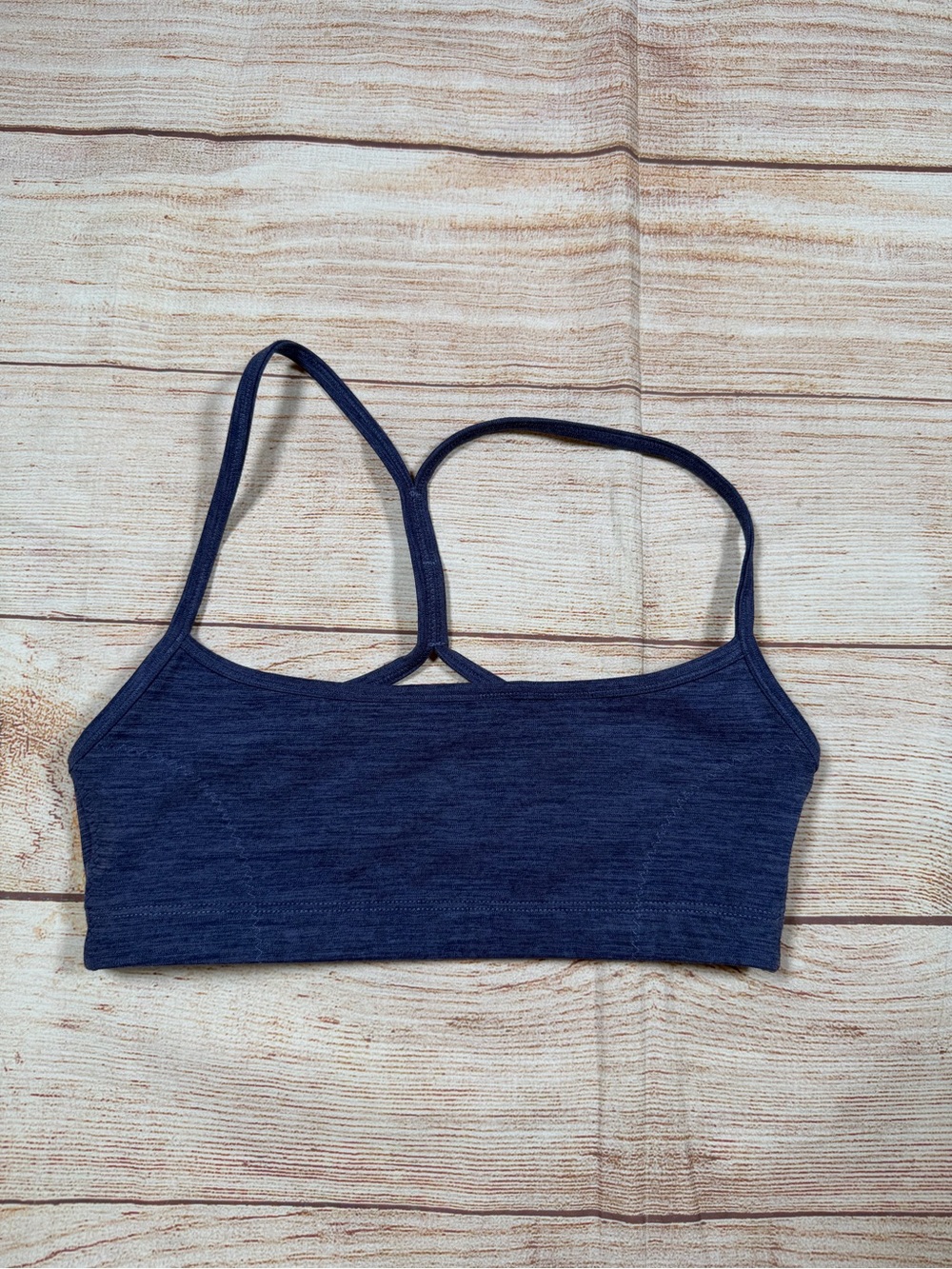 Navy Seamless Strappy Sports Bralette